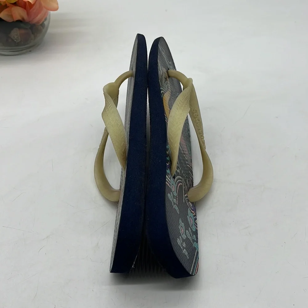 Havaianas Navy Gold Flip Flop Sandals Sz 39-40. FFT2847E - Picture 5 of 7